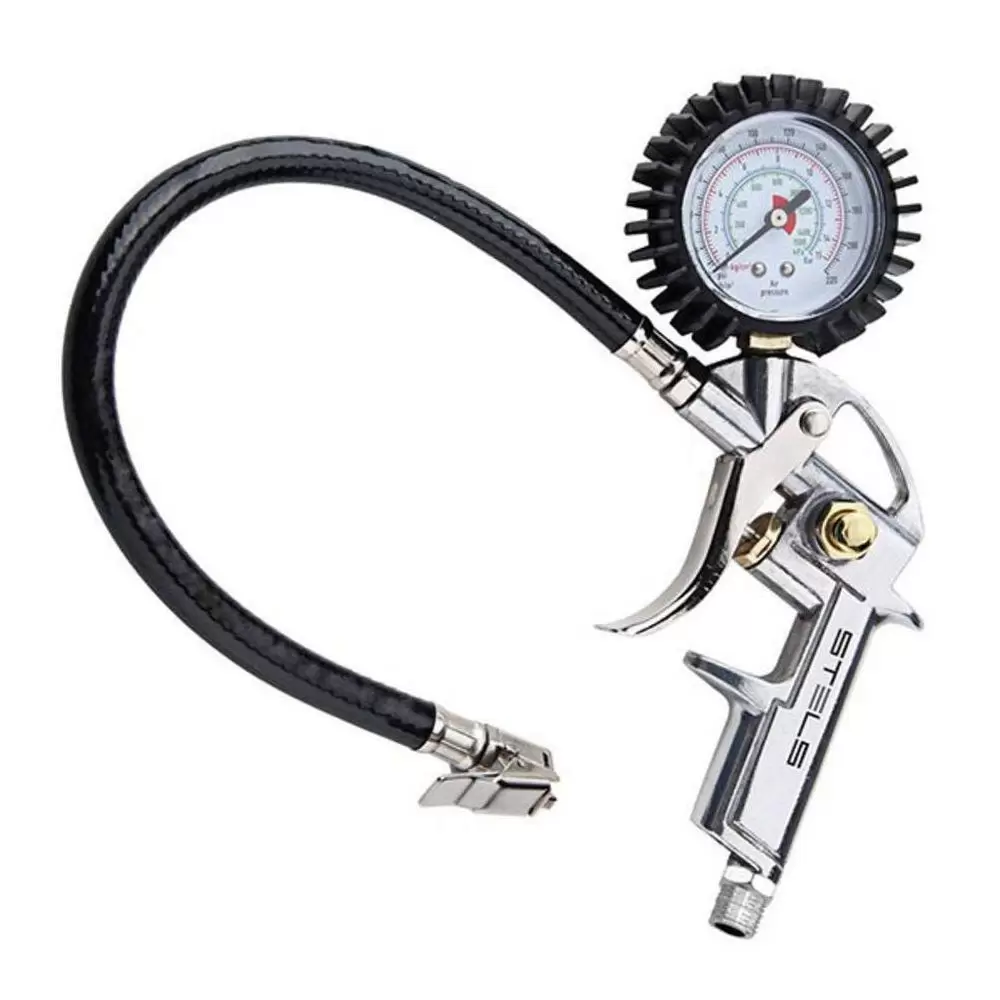 41e0499f51d0f9f3c07ed51cbeb12035.webp Calibrador de Pneu Com Manometro 1/4 NPT 5732255 - STELS - Imagem 1