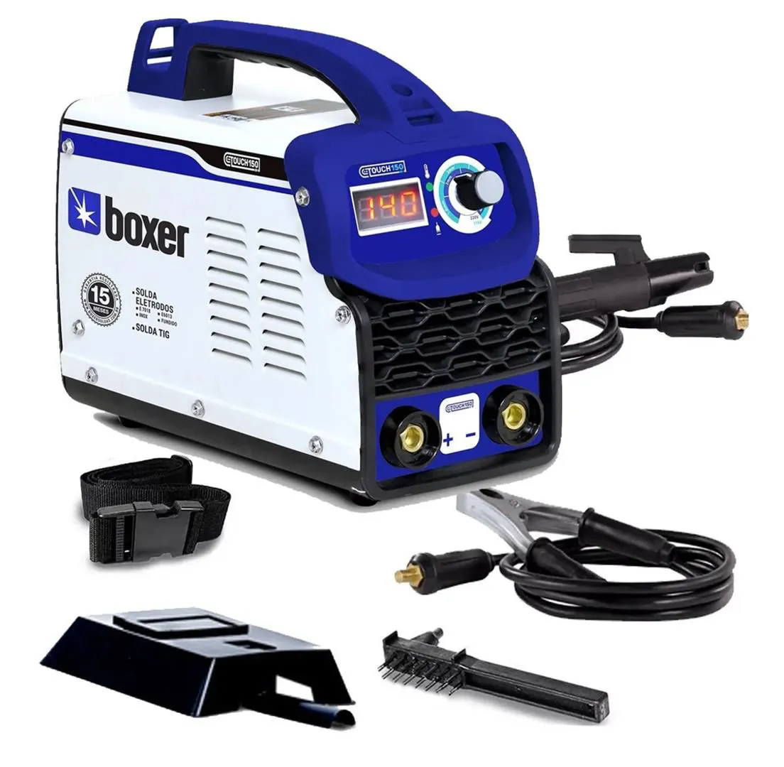 TOUCH-150-BIVOLT.webp INVERSORA DE SOLDA 140A TOUCH 150 BV BIVOLT BOXER 1510022 - Imagem 1