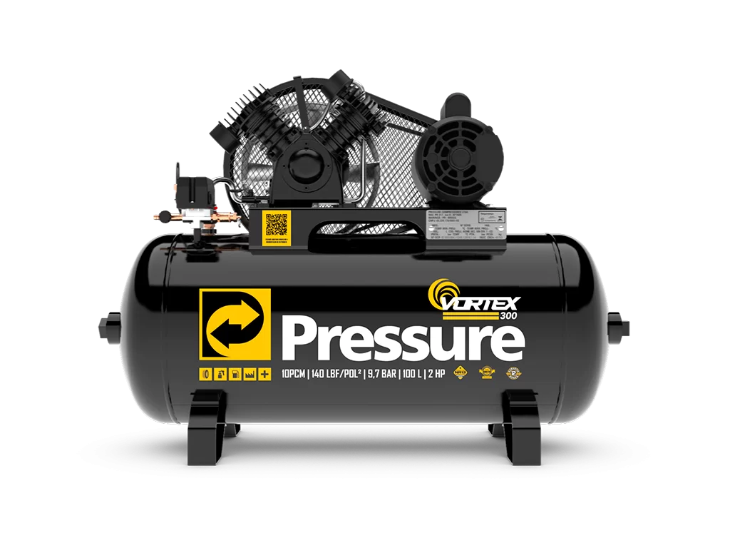 compressor-10-pes-vortex-300.webp Compressor 10/100 Vortex 300 100L 140 Psi Monof. 110/220V 8975701241 - Pressure - Imagem 1